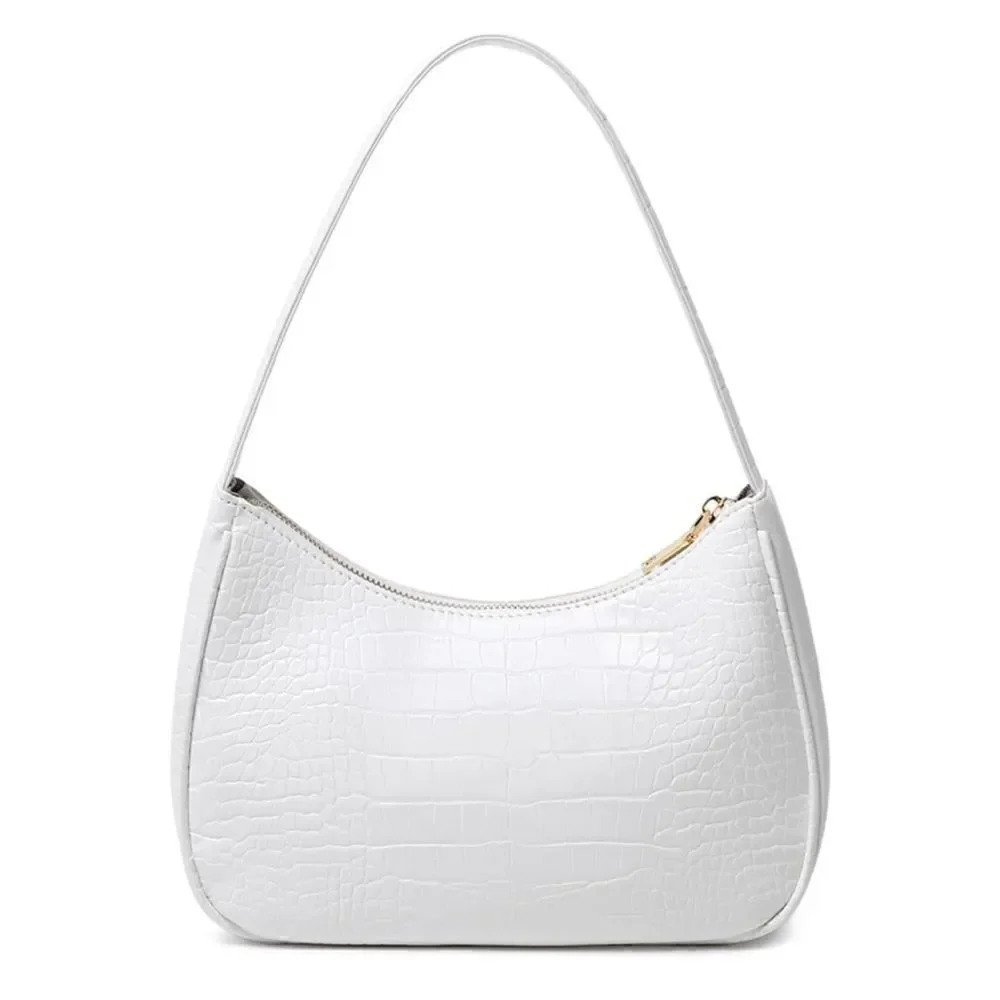 Crocodile Pattern Shoulder Bag